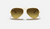AVIATOR GRADIENT Gold + Brown Gradient 3025