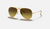AVIATOR GRADIENT Gold + Brown Gradient 3025