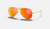 AVIATOR FLASH LENSES Gold + Orange Flash 3025