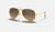 AVIATOR GRADIENT Gold + Brown Gradient 3025 Polarized