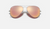 AVIATOR FLASH LENSES Silver + Copper Flash 3025