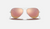 AVIATOR FLASH LENSES Silver + Copper Flash 3025