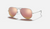 AVIATOR FLASH LENSES Silver + Copper Flash 3025