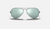 AVIATOR FLASH LENSES Gunmetal + Silver Flash 3025