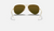 AVIATOR FLASH LENSES Gold + Orange Flash 3025 Polarized