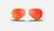 AVIATOR FLASH LENSES Gold + Orange Flash 3025 Polarized