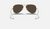 AVIATOR FLASH LENSES Gold + Silver Flash 3025 Polarized