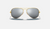 AVIATOR FLASH LENSES Gold + Silver Flash 3025 Polarized