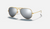 AVIATOR FLASH LENSES Gold + Silver Flash 3025 Polarized