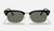 CLUBMASTER SQUARE Shiny Black + Green Classic G-15 3916 Polarized
