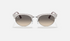 CLUBMASTER OVAL Wrinkled Light Grey + Light Grey Gradient 3946