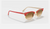 CLUBMASTER OVAL Wrinkled Red + Light Brown Gradient 3946