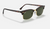 CLUBMASTER SQUARE LEGEND LOW BRIDGE FIT Mock Tortoise + Green Classic G-15 3916F