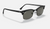 CLUBMASTER SQUARE LOW BRIDGE FIT Wrinkled Black + Dark Grey Classic 3916F