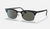 CLUBMASTER SQUARE LOW BRIDGE FIT Wrinkled Black + Dark Grey Classic 3916F